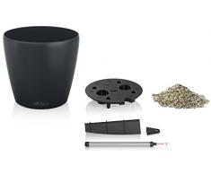 LECHUZA CLASSICO Color 21, Schiefergrau, Hochwertiger Kunststoff, Inkl. Bewässerungssystem, Für Innen- und Außenbereich, 13184