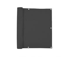 jarolift Balkonbespannung, Balkon Sichtschutz Windschutz Sonnenschutz Balkon-Verkleidung, Wasserabweisend 300 x 90cm (16 Ösen), anthrazit