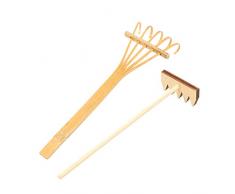 F Fityle 2pcs Holzrechen