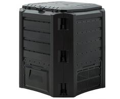 Komposter 380L Weitere Größen: 800L 1200L 1600L Einzelmodul: 72 x 72 x 83cm witterungsbeständig Deckel klappbar Gartenkomposter