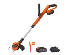 NASUM 20V Akku-Rasentrimmer 2,0Ah, Powershare, 2-in-1 Rasentrimmer & Kantenschneider Rasen, 90° drehbarer Trimmerkopf, Teleslopstiel