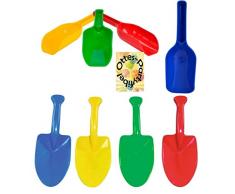Sandspielzeug Sandschaufeln 12 Mehlschaufeln + 12 Pflanzenstecher