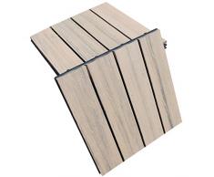 Top-Multi WPC Holz Fliese profiliert 30x30cm BRAUN 2 m²