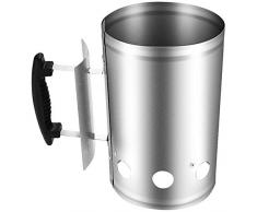 YDYG -Kamin-Starter, Grillholzkohle-Feuer-Starter Eimer, Fast Ignition Lighter Barrel, Edelstahl Herd, Zubehör-Outdoor-Küche,S