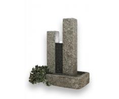 FELLA Granitbrunnen mit 3 Pumpen und LED-Beleuchtung Gewicht 200 kg Diamond Garden