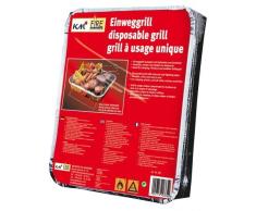 KM Firemaker 2 Packungen Einweggrills mit 450 g Holzkohle und Anzündpapier/Picknick/Grill/Instant Picknickgrill Art. 365
