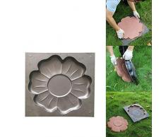 Pflasterform Mit Blume Muster Pflastersteine Betonform Schalungsform Gießform Plastikformen, Kopfsteinpflaster Form Für Beton, Trittsteinplatte, Bodenplatten, Trittsteine, Gartenplatten, Gehwegplatte