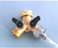 AS4-10m Wasserzulaufleitung Anschluss Set für Kühlschrank SBS und Spülmaschine oder Waschmaschine 10m Wasserschlauch 1/4 (6mm) Y-Verteiler 2-Wege Anschluß 3/4