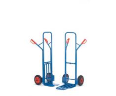 Fetra Paketkarren 300 kg, Höhe 1300 mm, mit Stahlblech- und Klappschaufel