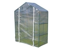 Folien Gewächshaus,Treibhaus Mit Spitzdach, 55 × 27.5 × 76.8 Anzuchthaus Mit Ablagen, Gemüsegewächshaus, Tomatenhaus,