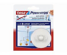 tesa Powerstrips Deckenhaken, weiß, Haltekraft max. 0, 5 kg