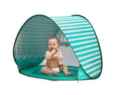 CeeKii Baby Strandzelt, Pop-up Baby Strand Zelt Portable Shade Pool UV-Schutz Sun Shelter für Kleinkinder, Strandmuschel, Baby Pool (Grün)