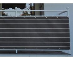 Angerer Balkonbespannung Dralon Nr. 2400, Braun, 75 cm hoch, Länge: 8 Meter