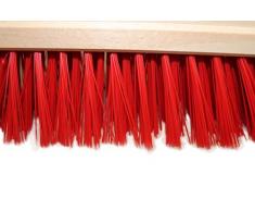 Straßenbesen Hofbesen ELASTON ROT mit Stielhalter (1 Stück, 80 cm)