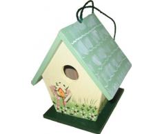Elmato 10829 Vogelhaus-Zwerg grün, handbemalt