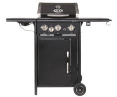 Outdoorchef HAMILTON 3G + schwarz BBQ Gasgrill Grillstation, 3 Brenner mit Seitenbrenner, 18.131.25