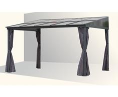 osoltus Alu Pavillon Terrassendach Toledo Hardtop 3x4m anthrazit