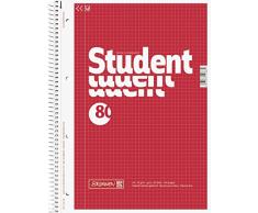 Brunnen 1067942 Notizblock / Collegeblock Student (A4, kariert, 70 g/m², 80 Blatt)