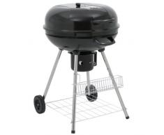 BBQ-Toro Kugelgrill Birch, Holzkohle BBQ Grillwagen, Ø 57 cm, Barbecue Grill