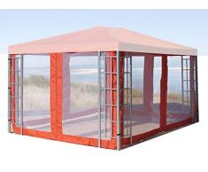 QUICK STAR 4 Seitenteile mit Moskitonetz für Rank Pavillon 3x4m Seitenwand Terra