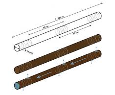 HOLZBRINK Tropfschlauch 5/8 16mm zur Bewässerung Perlschlauch selbstreinigend, für jedes Gefälle, Profi, 20m, HTS01-P