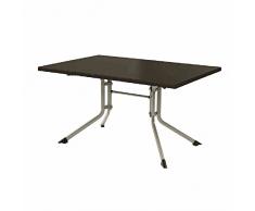 Kettler Boulevard Klapptische Advantage Gartentisch klappbar - Garten-Klapptisch - robuste Tischplatte aus Kettalux-Plus-Kunststoff - hochwertige Gartenmöbel - 140 cm x 95 cm - champagner/mocca