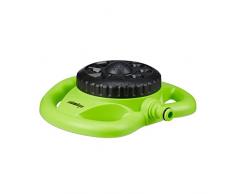 Relaxdays, 8 Flächenformen, 78 m² Beregnungsfläche, Wasseranschluss 1/2, Rasensprenger, grün-schwarz Flächenregner