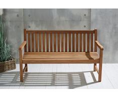 La Casa di Caesar Teakholz Gartenbank Kampen ca. 150 cm Teak Möbel komplett montiert Bank Holzbank