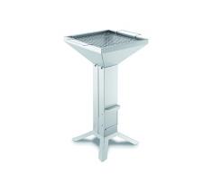 THÜROS T2 4-Fuß Edelstahl Holzkohle Gartengrill