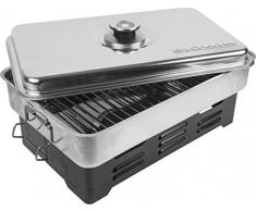 MultiDepot TISCHRÄUCHEROFEN mit Thermometer Edelstahl OFEN RÄUCHEROFEN GRILLOFEN NEU 330001