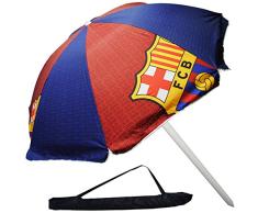 alles-meine.de GmbH Strandschirm / Sonnenschirm - Fußball Mannschaft - FCB - FC Barcelona - Fußballverein - Ø 150 cm - UV-Schutz - UV 50 + / für Kinder - Campingschirm / Kind..