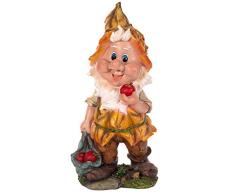 Birendy RIESIGER Zwerg, Gartenzwerg XXL Gartenwichtel NF14198-2 Groß 55cm Gartenfigur Deko Zwerg,