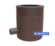 Marley Regensammler mit Filter und Überlaufstop, DN 53-75mm, braun