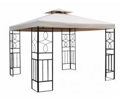 Ersatzdach für Metall Pavillon 2,97x2,97 !!! mit Kamin 82x82cm