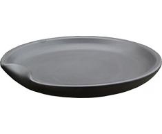 Hentschke Keramik Vogeltränke Vogelbad frostsicher formschön Ø 35 x 5 cm, anthrazit, 100% wasserdicht, 065.035.70 - Made in Germany