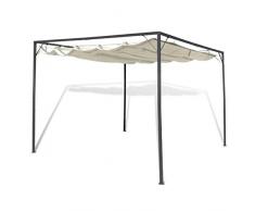 Zora Walter Garten Pavillon mit Roll-Überdachung Terrasse Shelter
