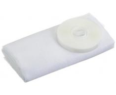 tesa Insect Stop STANDARD Fliegengitter für Fenster - Zuschneidbares Moskitonetz - Mückenschutz ohne Bohren - Fliegen Netz weiß, 130 cm x 150 cm