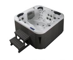 EO-SPA Whirlpool Aussenwhirlpool IN-105 mit Isolierung Sterling Silver195x195 gr