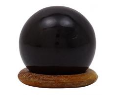 Harmonize Schwarzer Turmalin Stein Bereich Kugel Balancing Reiki Healing Steintisch Wohnkultur