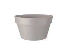 Elho Loft Urban Schale 35 - Blumentopf - Warmes Grau - Draußen - Ø 35 x H 20.2 cm