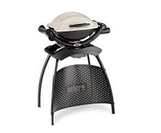 Weber Q1000 Gasgrill mit Stand, Farbe Titan, 50060379