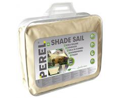Perel Sonnensegel - viereck, 360 x 360 x 0,2 cm, beige, GSS4360