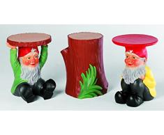 Kartell Saint Esprit Garten zwerg, Bambus, rot, 40 x 44 x 40 cm