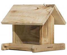 Windhager Vogelfuttersilo GARDEN, Vogelfutterhaus Vogelhäuschen Futterspender, aus Fichtenholz, inklusive Aufhängeschnur, 24 x 24 x 19 cm, 06911