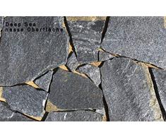 Natursteinplatten Polygonalplatten QuarzitDeep Sea 5m² auf Palette