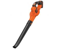 Black+Decker Akku Laubbläser GWC1820PC – Gartenbläser inklusive Akku und Ladegerät – Blasgerät mit 18V Lithium-Ionen-Akku und 2,0 Ah für lange Laufzeiten – Bis zu 209km/h Blasgeschwindigkeit