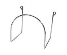 CANEUS Schlauchhalter aus chromiertem Stahl für die Aufbewahrung von Zentralstaubsauger Schlauch, Staubsaugerschlauch, sonstige Schläuche etc. ist Dieser Schlauchhaken bestens geeignet