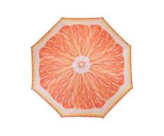 Meinposten Sonnenschirm Ø 155 cm Strandschirm knickbar Schirm Balkonschirm Gartenschirm (Orange)