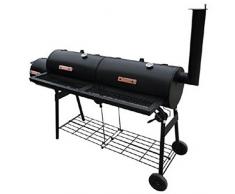 Festnight Smokers Grill Barbecue-Grill Grillwagen Camping Outdoor Picknick-Grills 173 x 51 x 141 cm