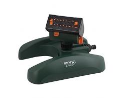 Siena Garden Viereckregner, Rasensprinkler, Rasensprenger, dunkelgrün, 28x23x17cm, 399875